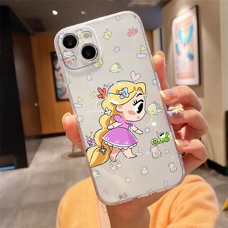 Linda Capa Transparente Para Telefone Rapunzel 15 14 13 12 11 Pro Max XS XR 7 8 Mais se