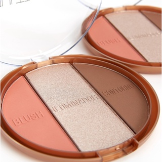 ESTOJO MULTI FACE BLUSH ILUMINADOR CONTORNO VIVAI 1072.1.1 em Oferta na Shopee