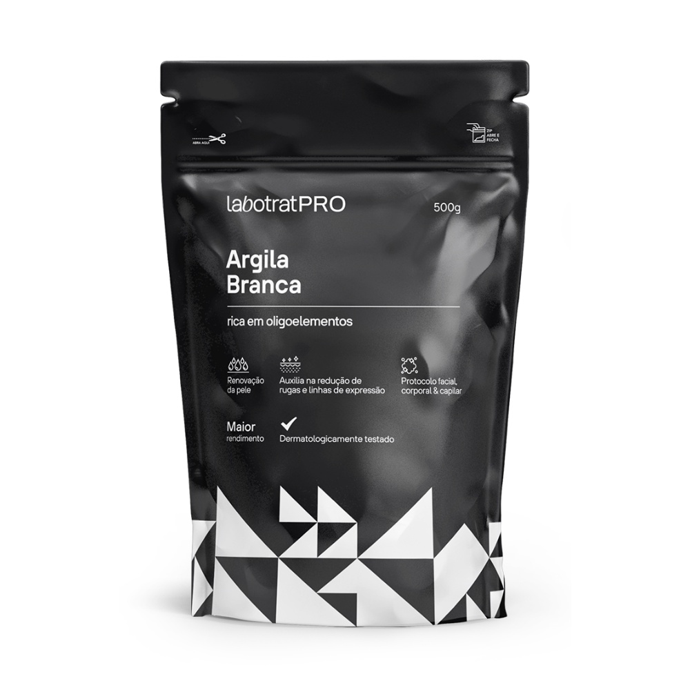 Argila Branca Esfoliante Nutre Facial Corporal Labotrat 500g - Beauty