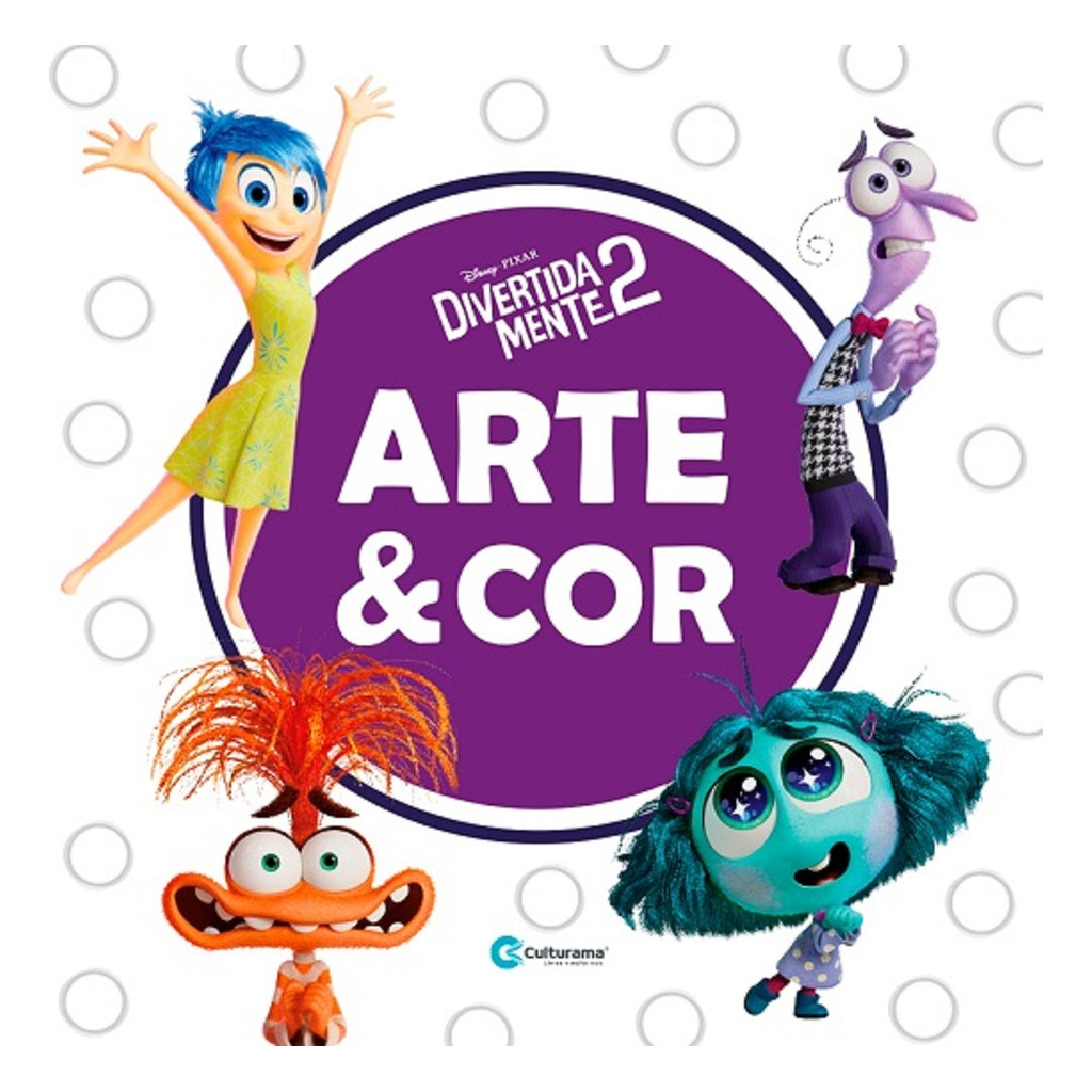 Livro Arte E Cor DivertidaMente  36 Páginas Educativo Colorir Pintar
