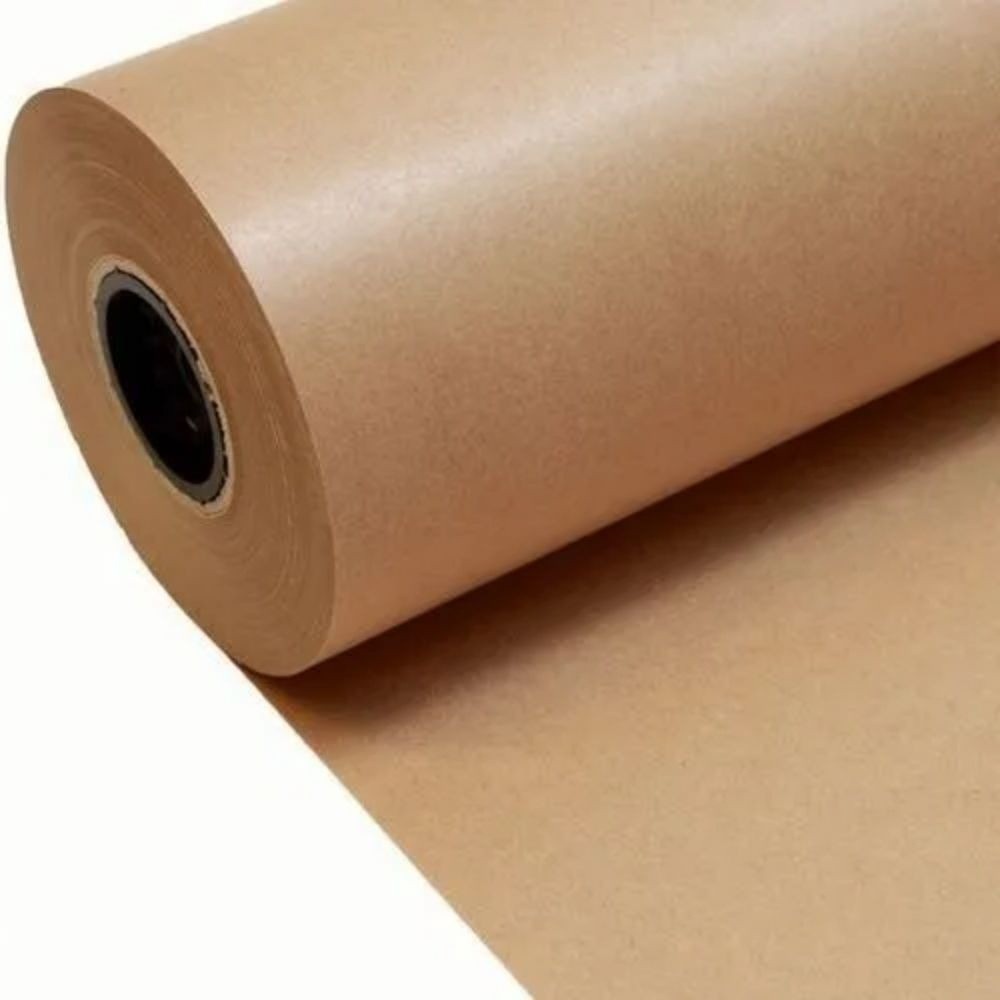 Papel kraft monolucido papel pardo bobina virgem 80G kraft embalagem