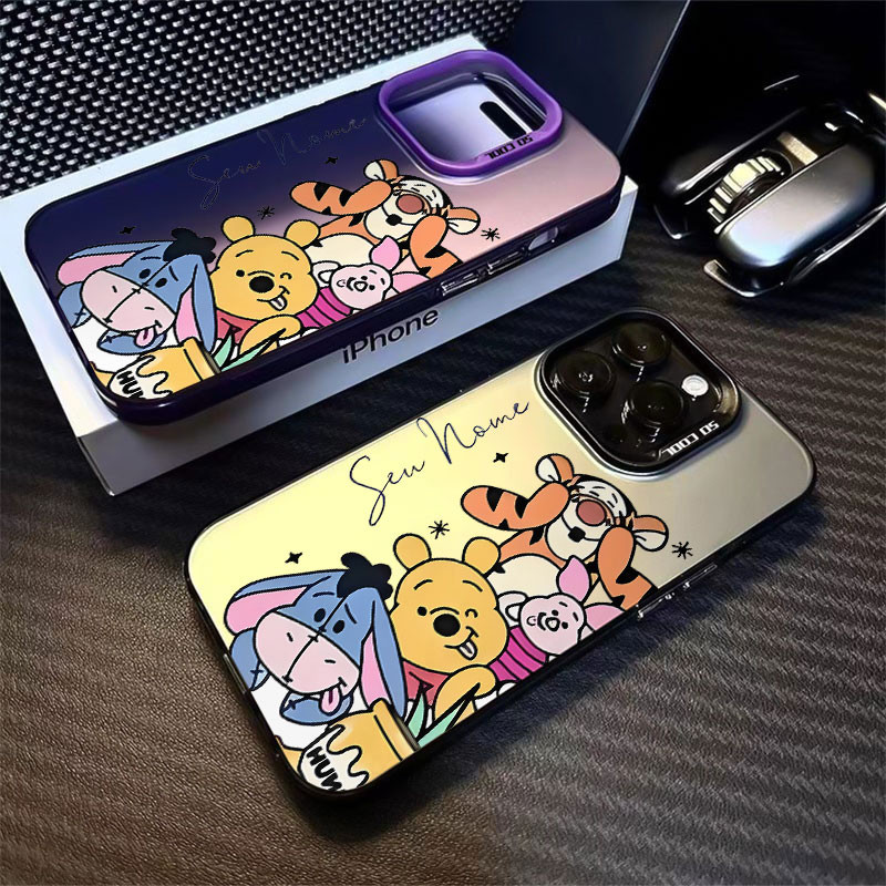 Capinha capa de Com nome personalizado Ursinho Pooh Tigrão para Xiaomi Poco X3 X5 X6 Redmi 13c 12C  Note 10 11 13 Pro 9s em Oferta na Shopee