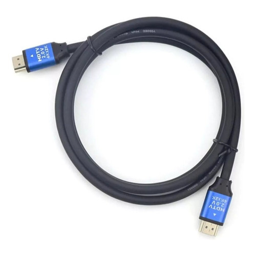 Cabo Hdmi 4k 2 Metros Gold 19 Pinos Hd Tv Pc Notebook Game USB Áudio Vídeo Game Smart Tv Cabo grande e imagem nítida