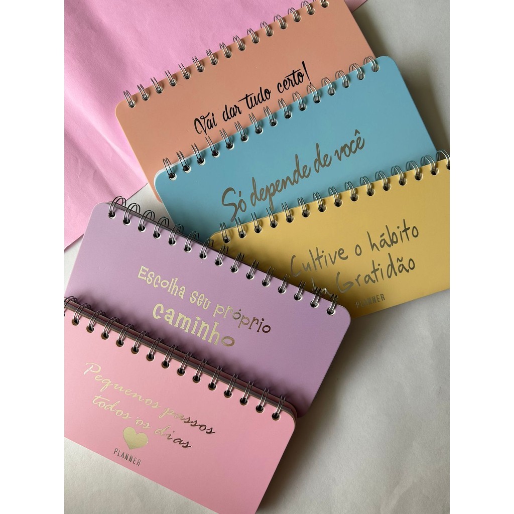 Agenda Planner Semanal de Bolso Estampas Diversas