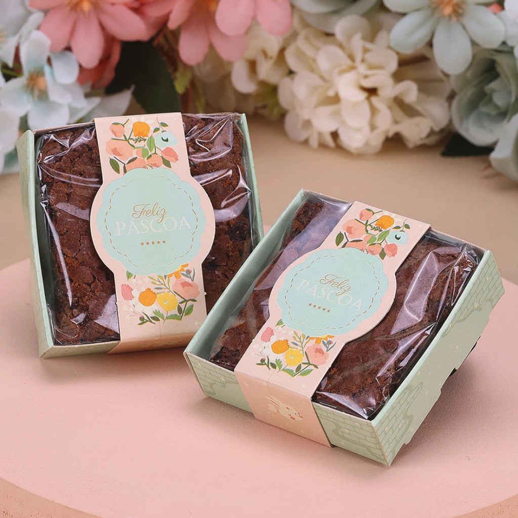 25 CAIXA EMBALAGEM PARA BROWNIE DELICADEZA 4728 (PASCOA JANGO OUTLET) em Oferta na Shopee