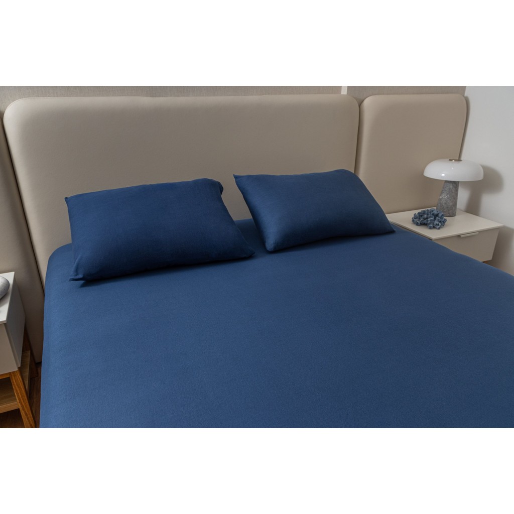 Jogo 3 Peças Queen Lençol com Elástico em Malha 100% Algodão em Oferta na Shopee