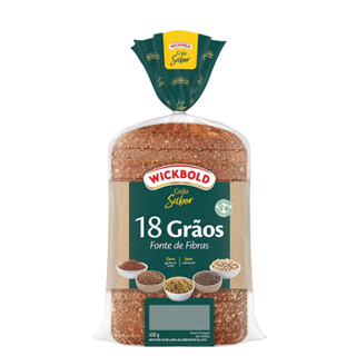 Pão de Forma Vegano 18 Grãos Grão Sabor Wickbold 450g em Oferta na Shopee