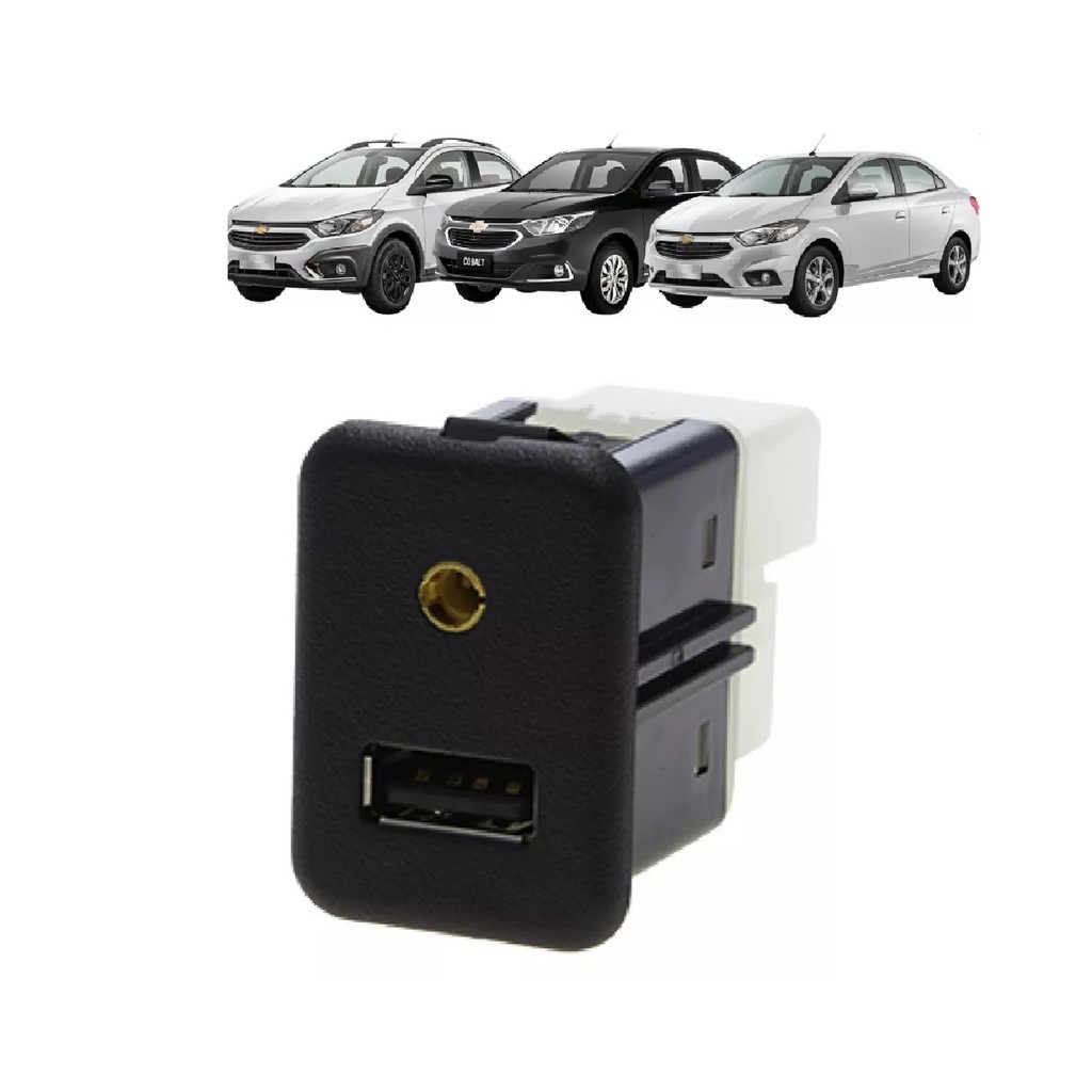 Conector Usb Auxiliar GM Prisma Onix c Tracker 6 Pinos em Oferta na Shopee