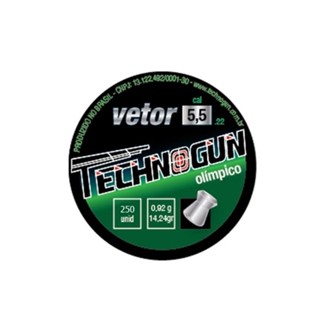 Chumbinho Vetor - Calibre 5,5 Mm - 250 Unid - Technogun em Oferta na Shopee