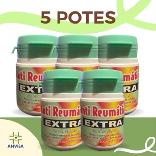 Kit 5 Anti Reumático Extra Composto 100% Natural 30 Cápsulas Original Auxilia em Dores