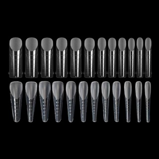 Bab Duals Form Forma Extensão Unhas Gel Transparente Molde Tampa Inteira em Oferta na Shopee