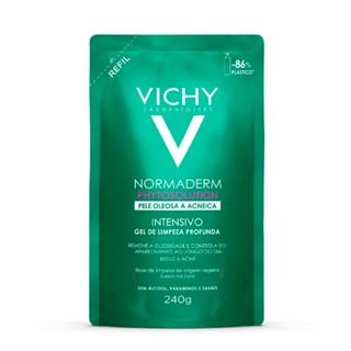 Normaderm Phytosolution Vichy Gel Intensivo de Limpeza Profunda Facial Refil 240g