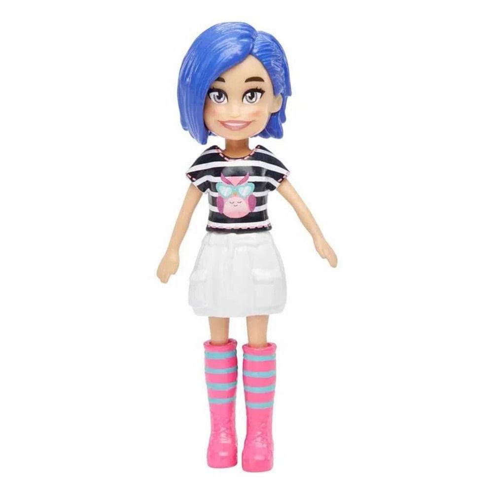 Polly Pocket Boneca Basica Camisa Listrada - Mattel em Oferta na Shopee