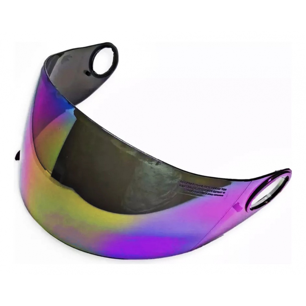 Viseira Iridium Camaleão Capacete Helt New Race Glass / Helt Tour Colorida Anti Risco Polivisor