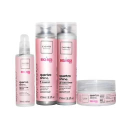 Kit Shampoo, Condicionador, Máscara e Proteína Condicionante da Boca Rosa