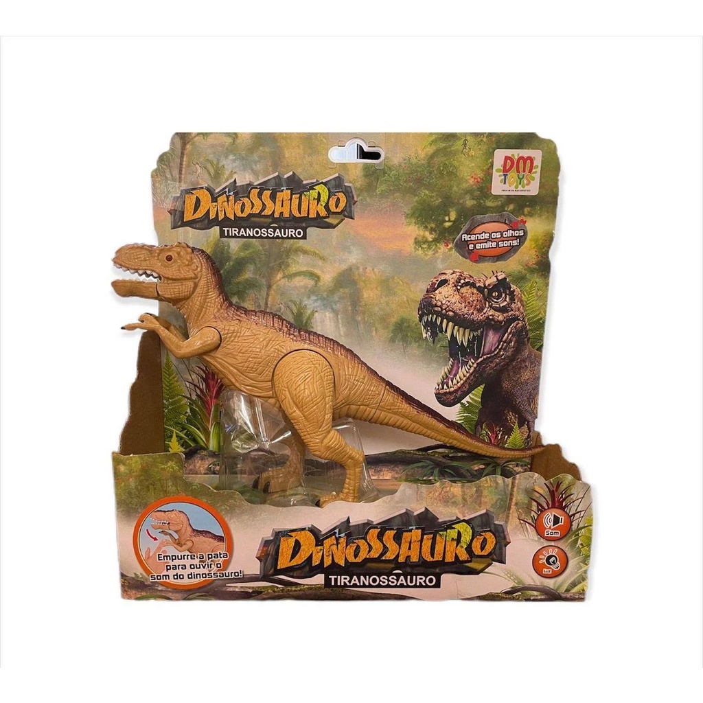 Tiranossauro Rex Boneco Feras Selvagens Som Luz Dinossauro