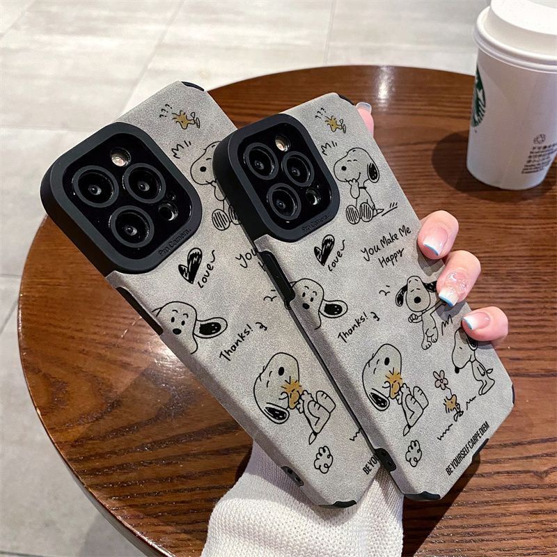 Estojo Para Samsung A15/A55/A14/A54/A34/A13/A12/A52/A53/A10S/A71/A72/A50S/A22/A33 Snoopy Em Toda A Tela Macia anti-Queda