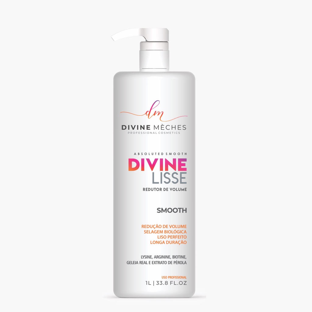 Redutor de Volume Capilar Divine Lisse Escova Divine Mèches 1 L