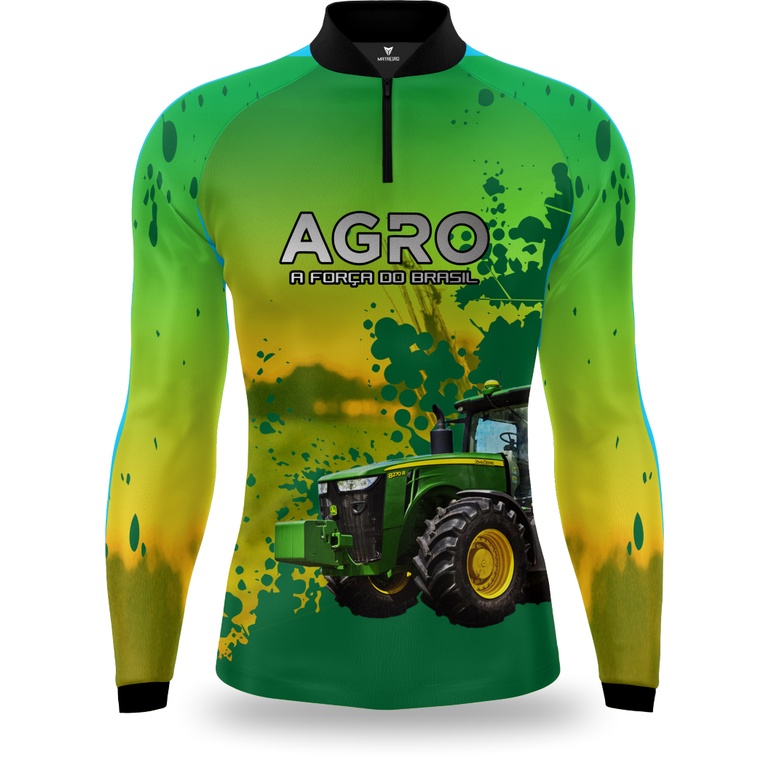 Camisa Agro Proteção Solar UV50 Matreiro Trator Agropecuária