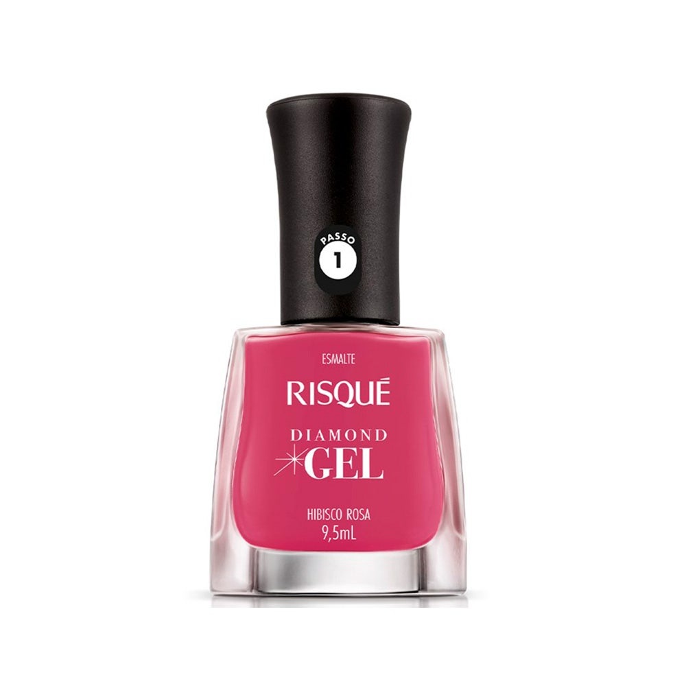 Esmalte Risqué Diamond Gel Cremoso Hibisco em Oferta na Shopee