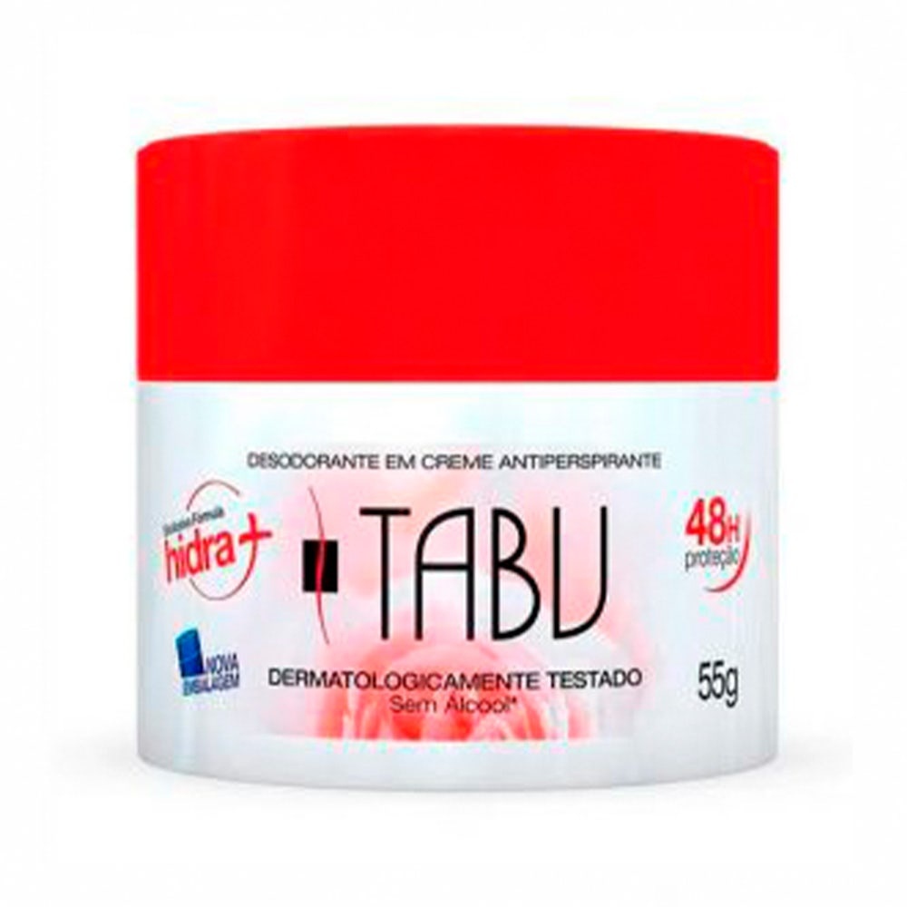 Desodorante Creme Tabu 55g em Oferta na Shopee