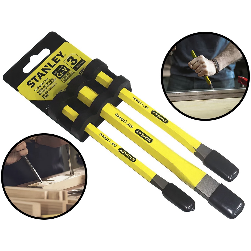 Jogo De Talhadeiras Stanley 3 Peças - 16-298	 em Oferta na Shopee