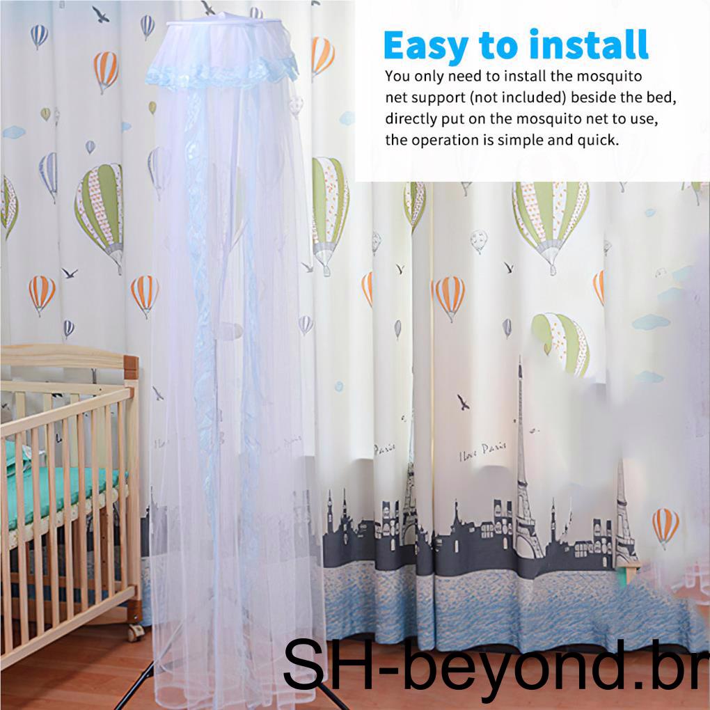 Acessórios De Filtragem De Ar Portáteis Laváveis À Prova De Pó Para Berço De Bebê De Poliéster Rede Dobrável