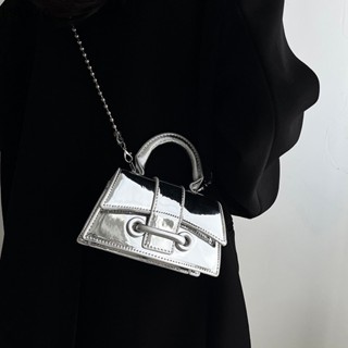 FSLUXO Bolsa Mulher Prata Mini Cute Small Crossbody Shoulder Bags Bolsas De Mão Vintage .
