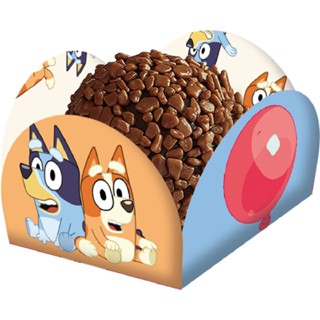 Porta Forminha para Doces Festa Bluey - 40 unidades - Festcolor