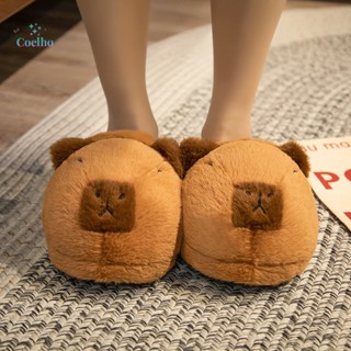 Decorativo Bonitinho Desenho Animado Capybara Chinelos Quentes Sapatos De Pelúcia Adoráveis Suaves E Antideslizantes Para O Inverno Chinelo Quente Interior Novo