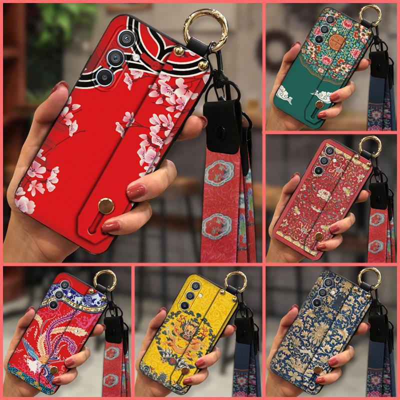 Phone Holder Shockproof Phone Case For Samsung Galaxy S24 Plus/S24+/S24 Pro Back Cover Anti-knock Chinese style ring