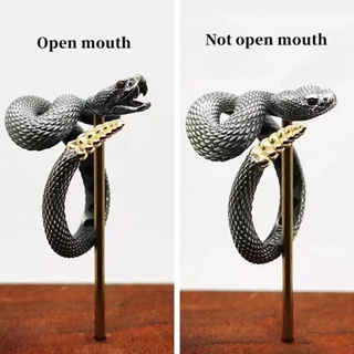 Anel De Cobra Vintage Rattlesnake Para Homens Jóias Mulher Tendência Gótico Ajustável Anéis De Animais Presentes De Casal De Luxo em Oferta na Shopee