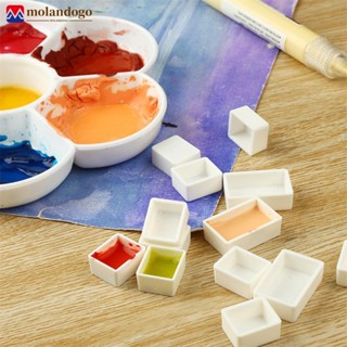 MOLANDOGO 14pcs/24pcs/6pcs Full/Half Empty Panela Para Panelas De Pintura Em Aquarela Tintas A Óleo Acrílico Caixa Suprimentos De Desenho De Arte O4W2