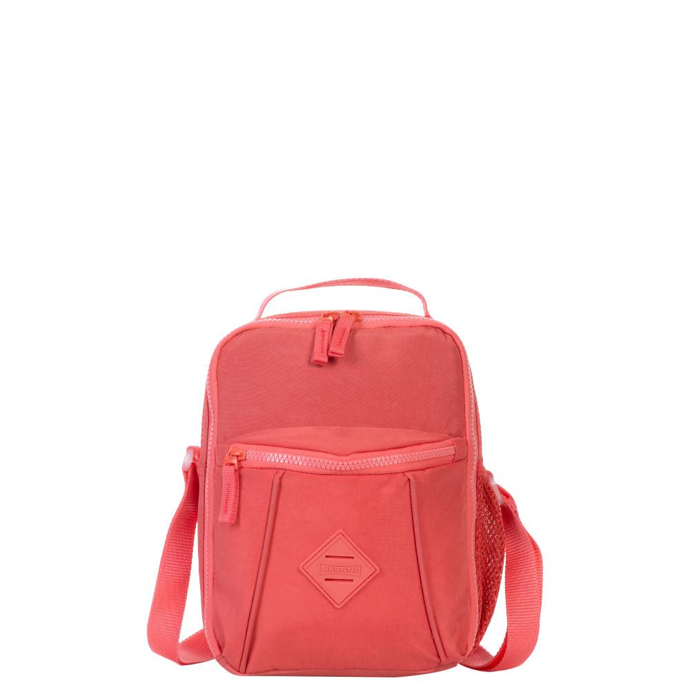 Lancheira Pocket Sestini Lunch Crinkle 2 - Apricot - Home & Living