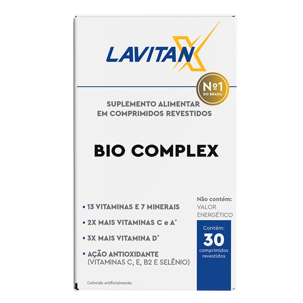 Bio Complex Lavitan 30 Comp Cimed 13 Vitaminas e 7 Minerais