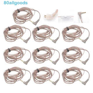 ALLGOODS1 Cabo De Fone De Ouvido De 2 Pinos , Torcido Banhado A Prata Para KZ ZEX 3.5mm , Fio ZS10 De Alta Pureza em Oferta na Shopee