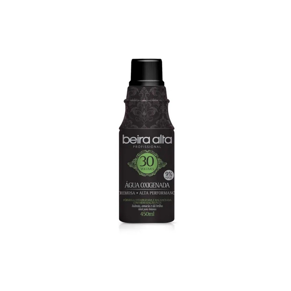 Água Oxigenada Beira Alta Black 30 Volumes 450ml em Oferta na Shopee