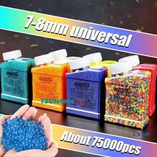 75000PCS Bolas De Mármores De Água Balas Gel Kids Tiro Com Toy 7-8mm BB Pistolas De Pistola Tampa Pellets Water Bombing Accessor
