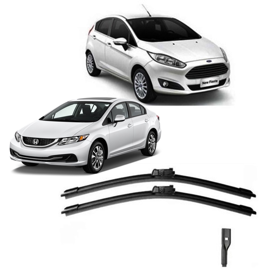 Par Palheta Limpador Para-brisa New Civic New Fiesta