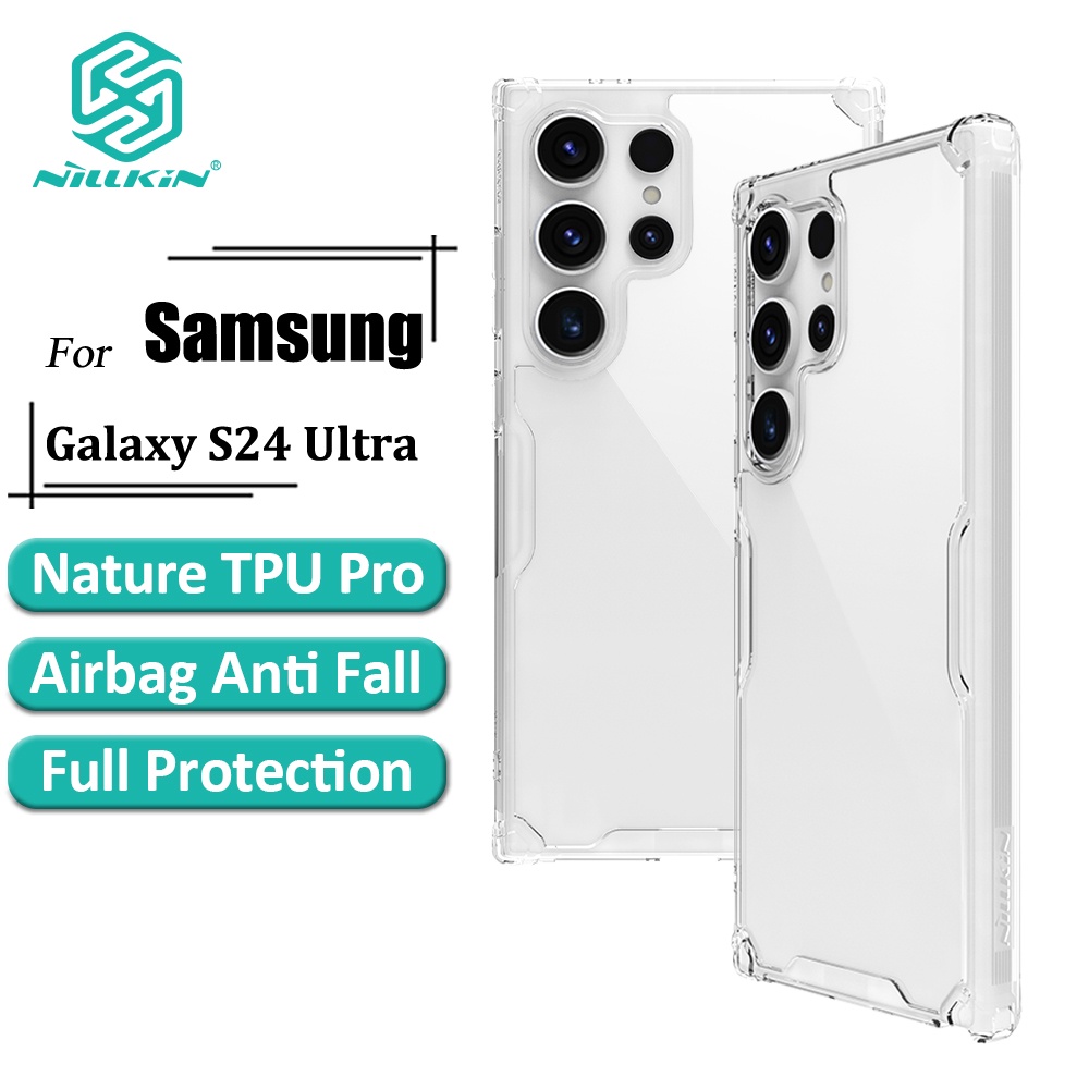 Capa Traseira À Prova De Choque Nillkin Nature Pro Samsung Para Galaxy S24 Ultra Case Fina De Luxo TPU Transparente em Oferta na Shopee