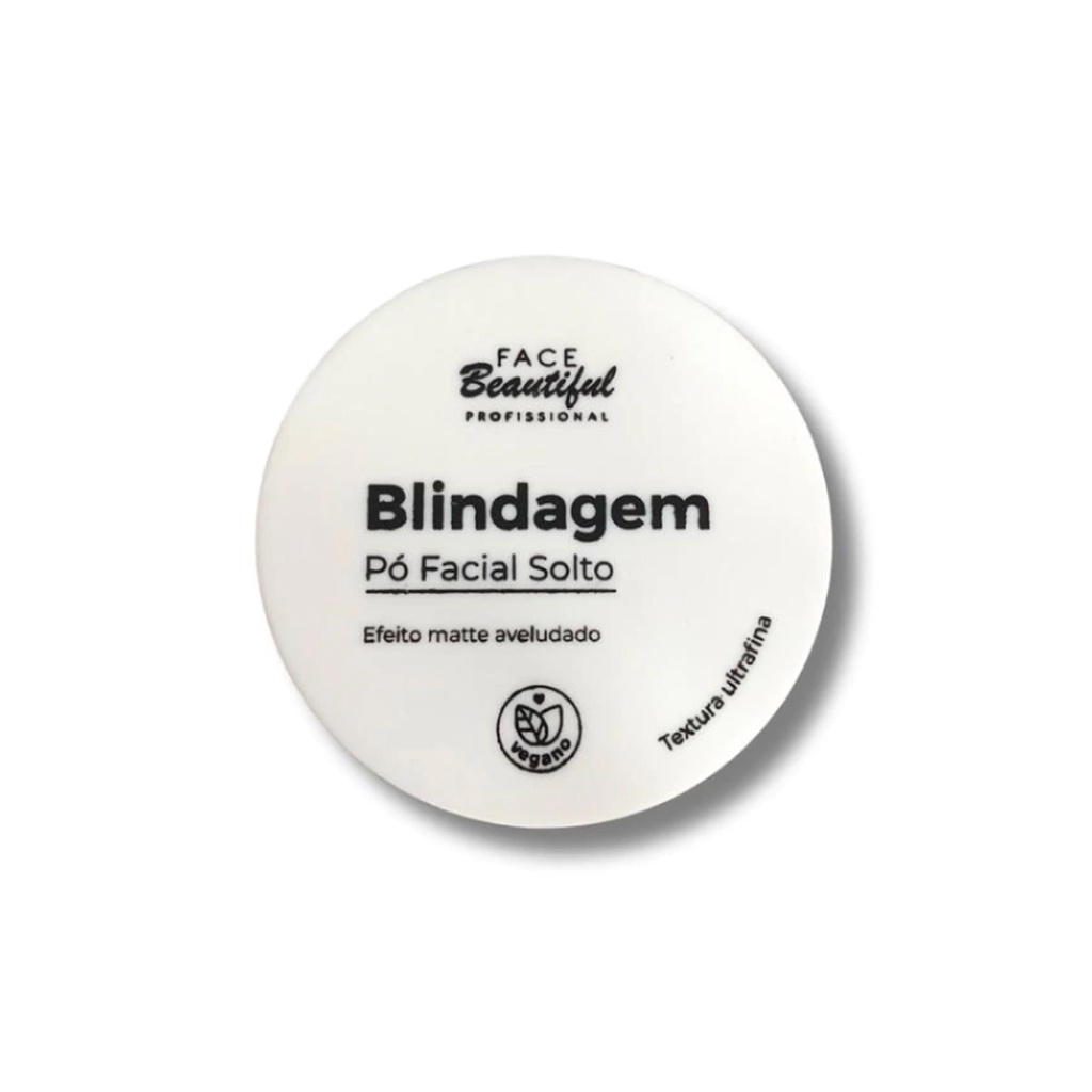 Pó Facial Solto Blindagem Efeito Matte Aveludado Ultrafino 10g Face Beautiful