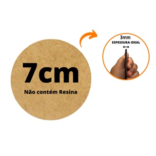 50 Bolacha de mdf Redonda Aplique Circular 7cm MDF cru em Oferta na Shopee
