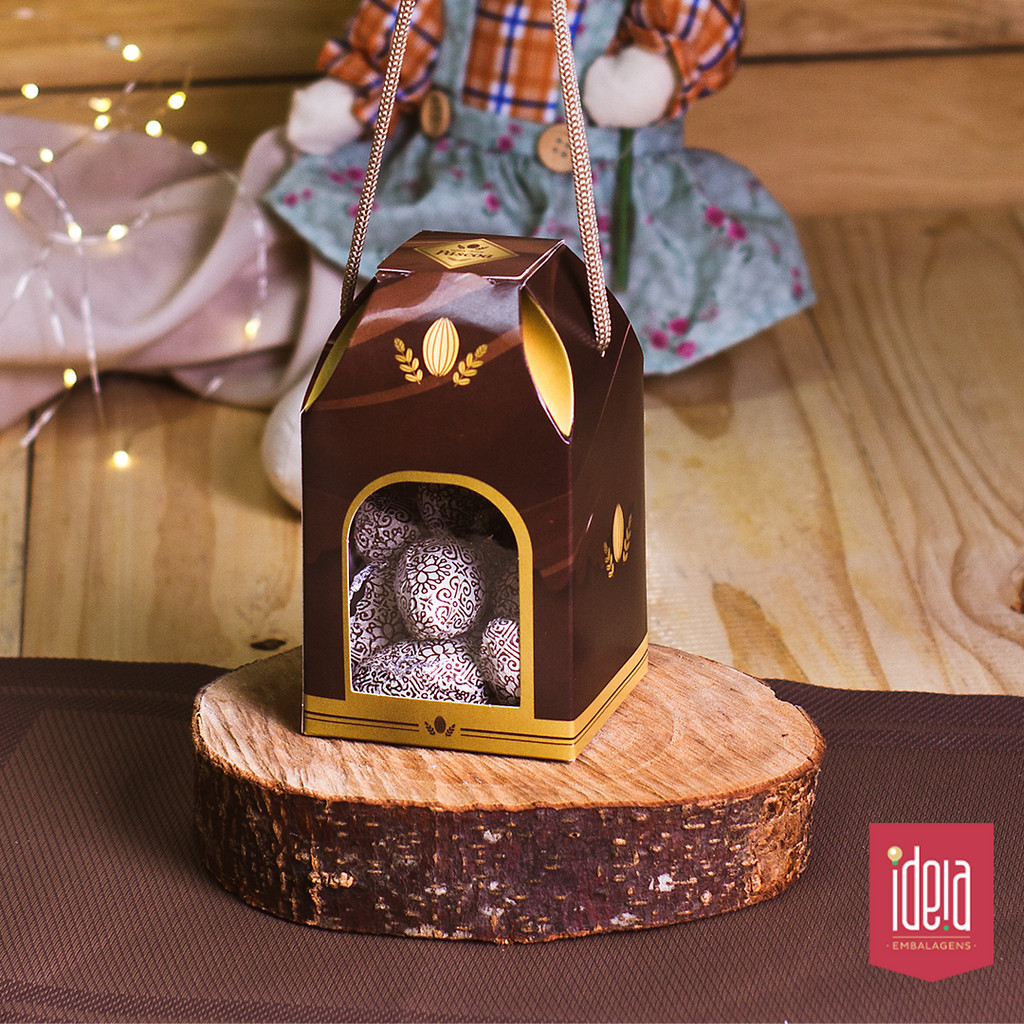 10~50 Caixas com Alça e Visor em Acetato Páscoa Elegance 4787 (PASCOA IDEIA OUTLET) OFERTA em Oferta na Shopee