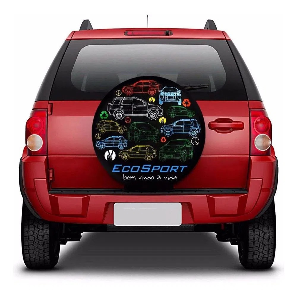 Capa Estepe Ecosport 2003 04 05 a 2017 Colorida Aro 13 a 16