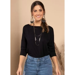 Blusa Com Mangas 3/4 Verde Quintess