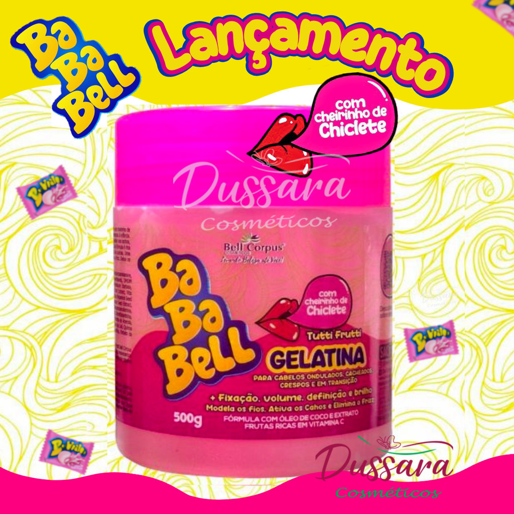 Gelatina Capilar Bababell P/ Cabelo Cacheados Super Definição Perfeita e Intensa 500g Bell Corpus em Oferta na Shopee