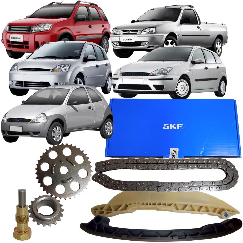 Kit Corrente Comando Courier Ecosport Fiesta Focus Ka 1.0 1.6 8v Zetec Rocan SKF em Oferta na Shopee