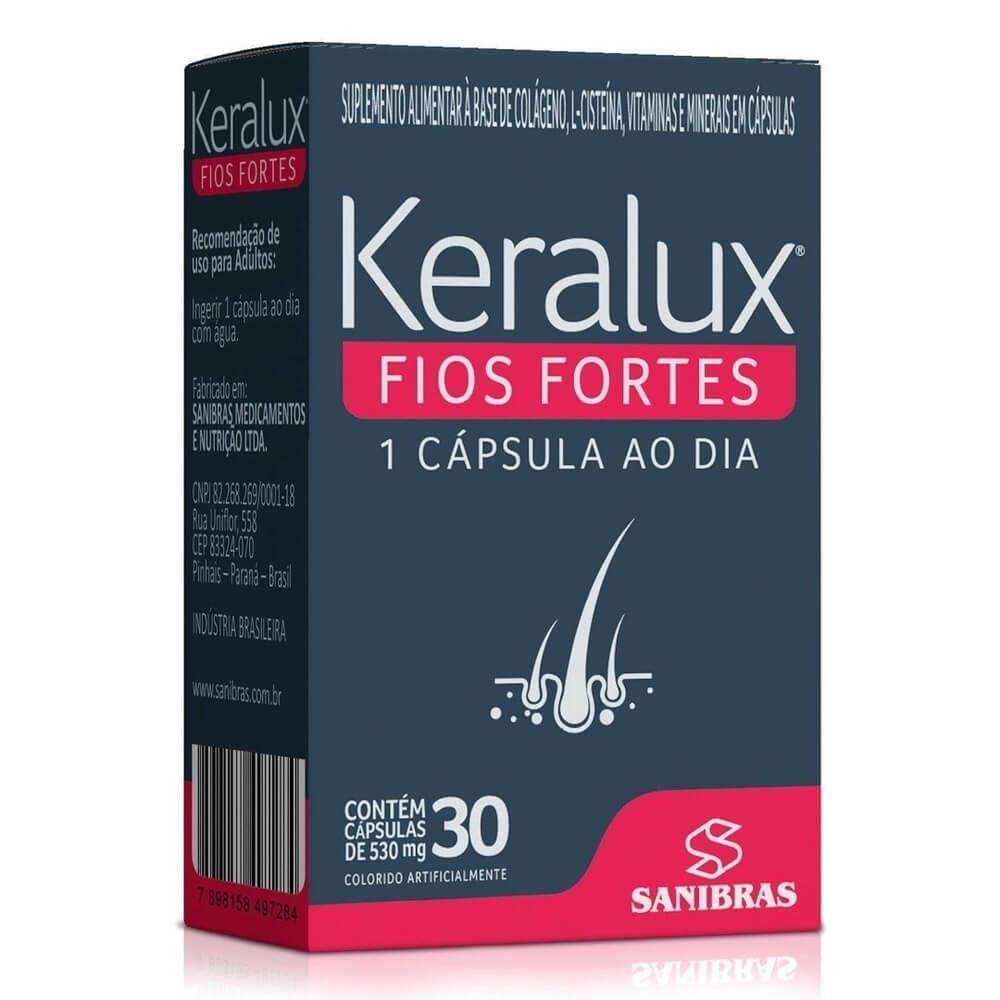 KERALUX 530MG COM 30 CÁPSULAS em Oferta na Shopee