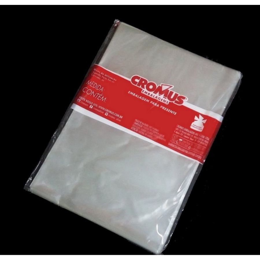 Saco Transparente -  100 unidades - Cromus - Rizzo em Oferta na Shopee