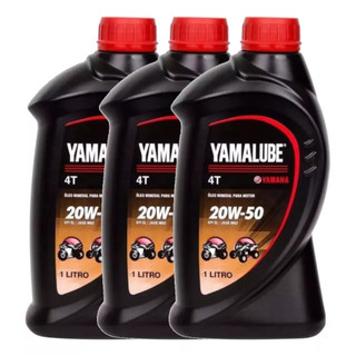 KIT 3 OLEO YAMALUBE 4T 20W50 MINERAL em Oferta na Shopee